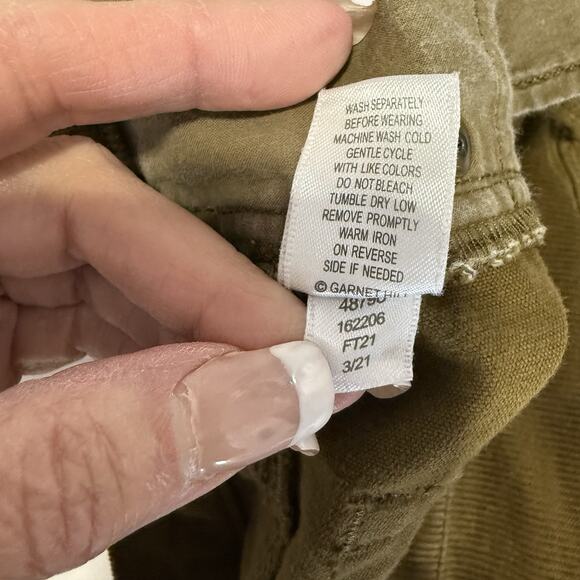 Garnet Hill Skinny Corduroy Jeans Women’s 8 Brown Stretch 5 Pocket Pants - Picture 9 of 10